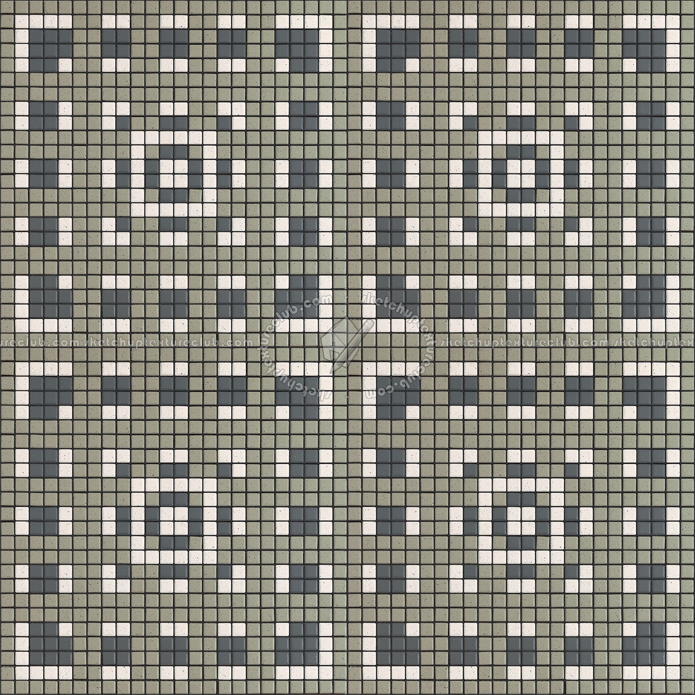 Textures - ARCHITECTURE - TILES INTERIOR - Mosaico - Classic format - Patterned - Mosaico patterned tiles texture seamless 15131 (seamless)