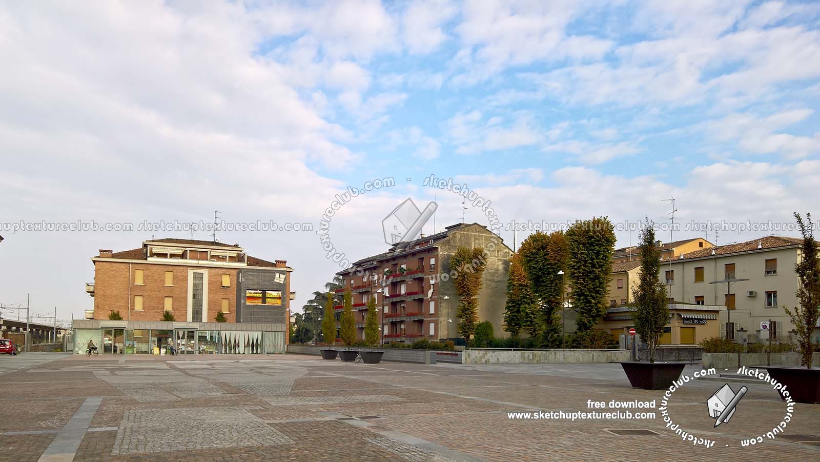 Textures - BACKGROUNDS & LANDSCAPES - CITY & TOWNS - Italy urban area landscape background 19509