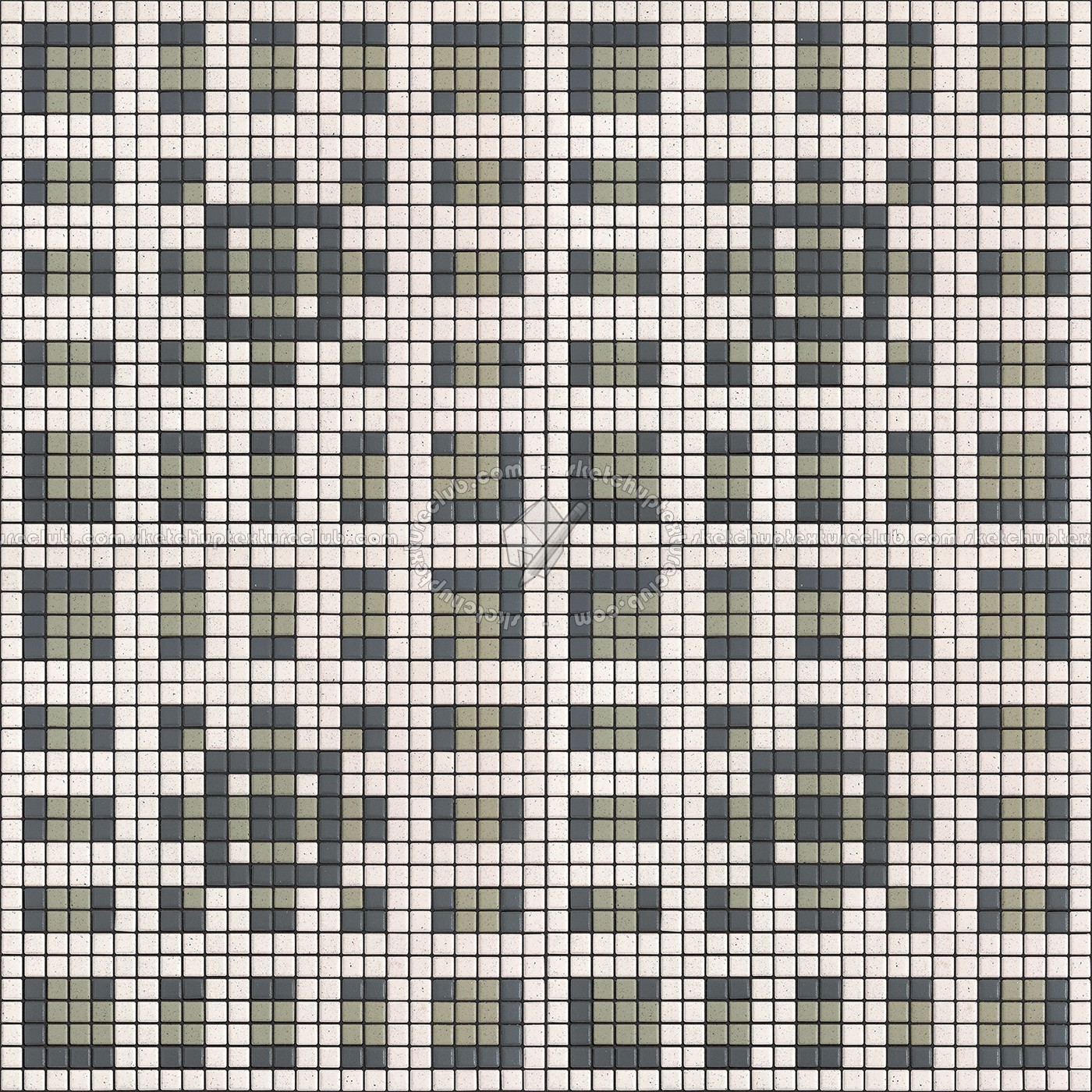 Textures - ARCHITECTURE - TILES INTERIOR - Mosaico - Classic format - Patterned - Mosaico patterned tiles texture seamless 15132 (seamless)