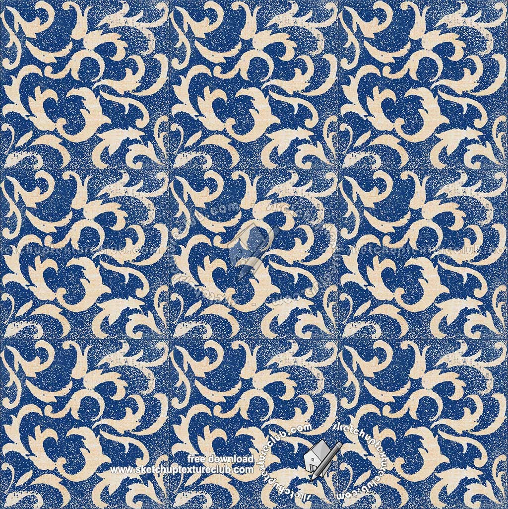 Textures   -   ARCHITECTURE   -   TILES INTERIOR   -   Ornate tiles   -   Mixed patterns  - Ornate ceramic tile texture seamless 20355 (seamless)