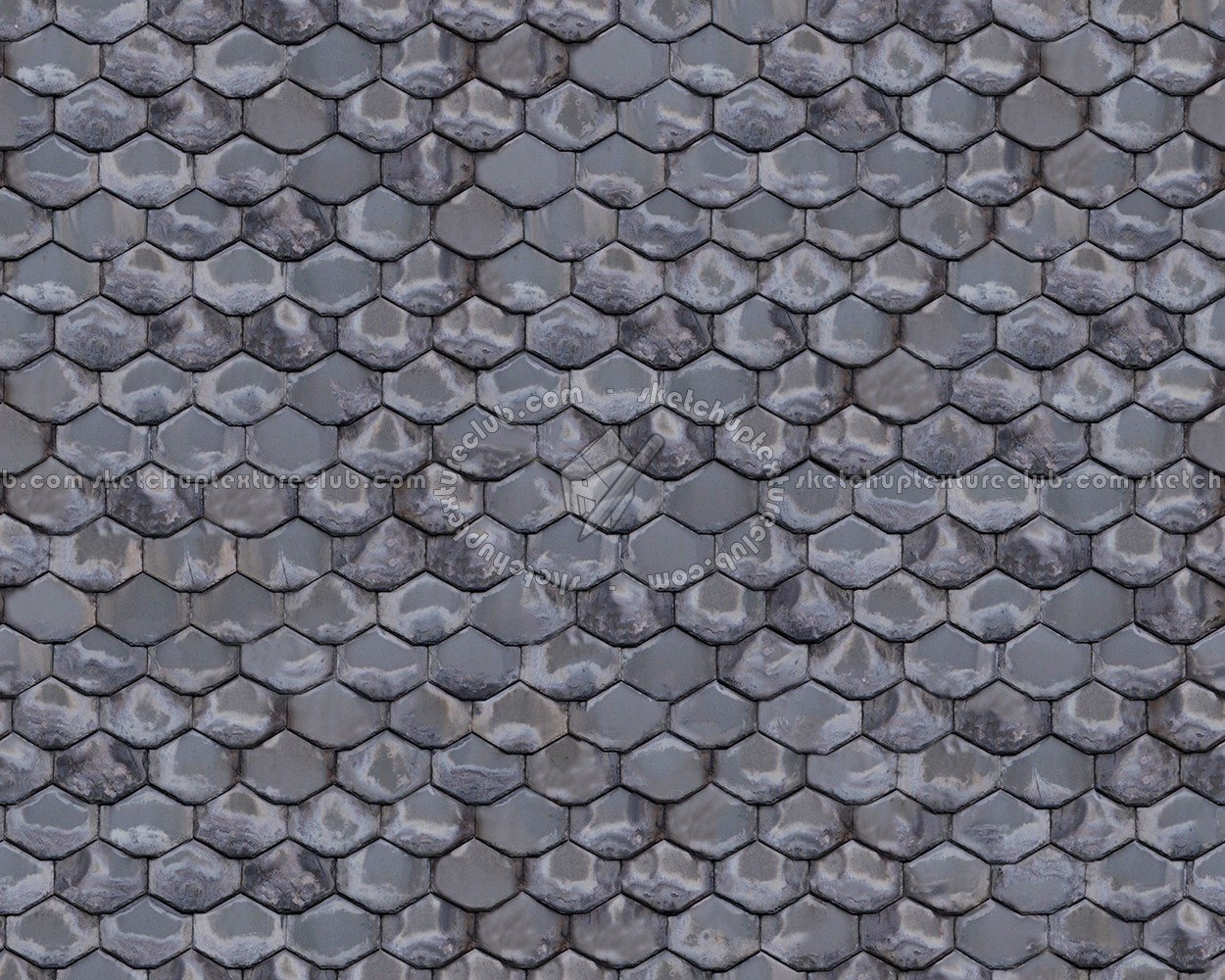 Textures - ARCHITECTURE - ROOFINGS - Slate roofs - Dirty slate roofing texture seamless 04002 (seamless)