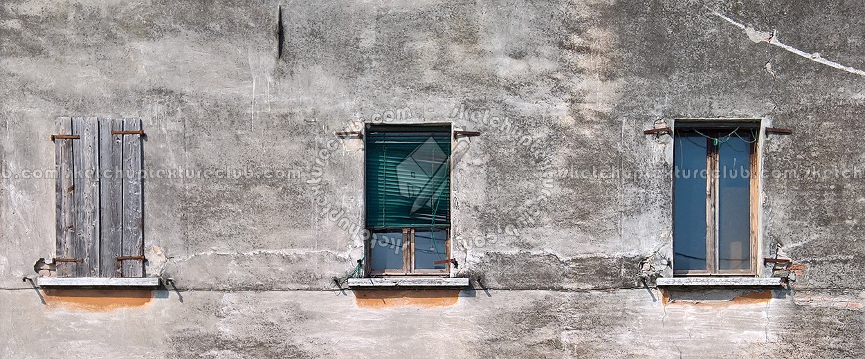 Textures   -   ARCHITECTURE   -   BUILDINGS   -   Windows   -   mixed windows  - Old damaged window texture 18421