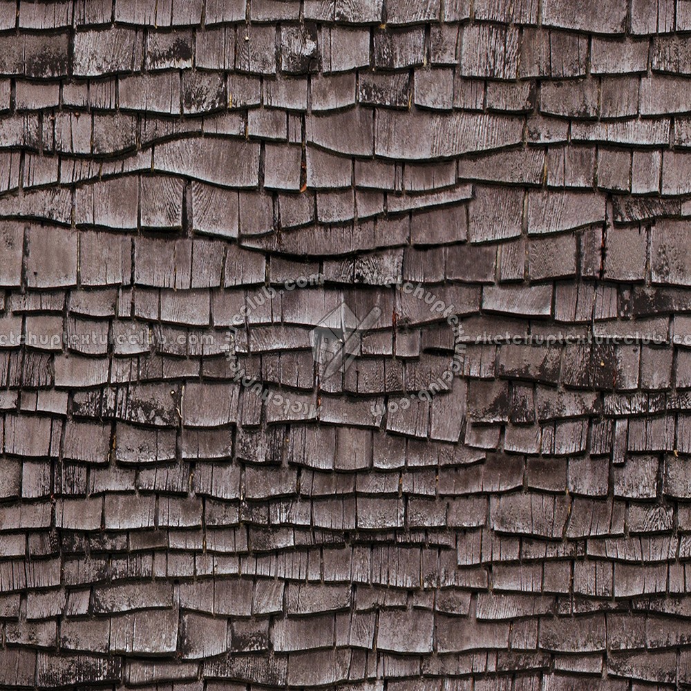 Textures   -   ARCHITECTURE   -   ROOFINGS   -   Shingles wood  - Old wood shingle roof texture seamless 03893 (seamless)