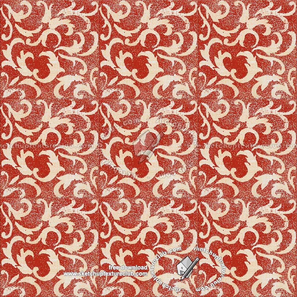 Textures   -   ARCHITECTURE   -   TILES INTERIOR   -   Ornate tiles   -   Mixed patterns  - Ornate ceramic tile texture seamless 20358 (seamless)