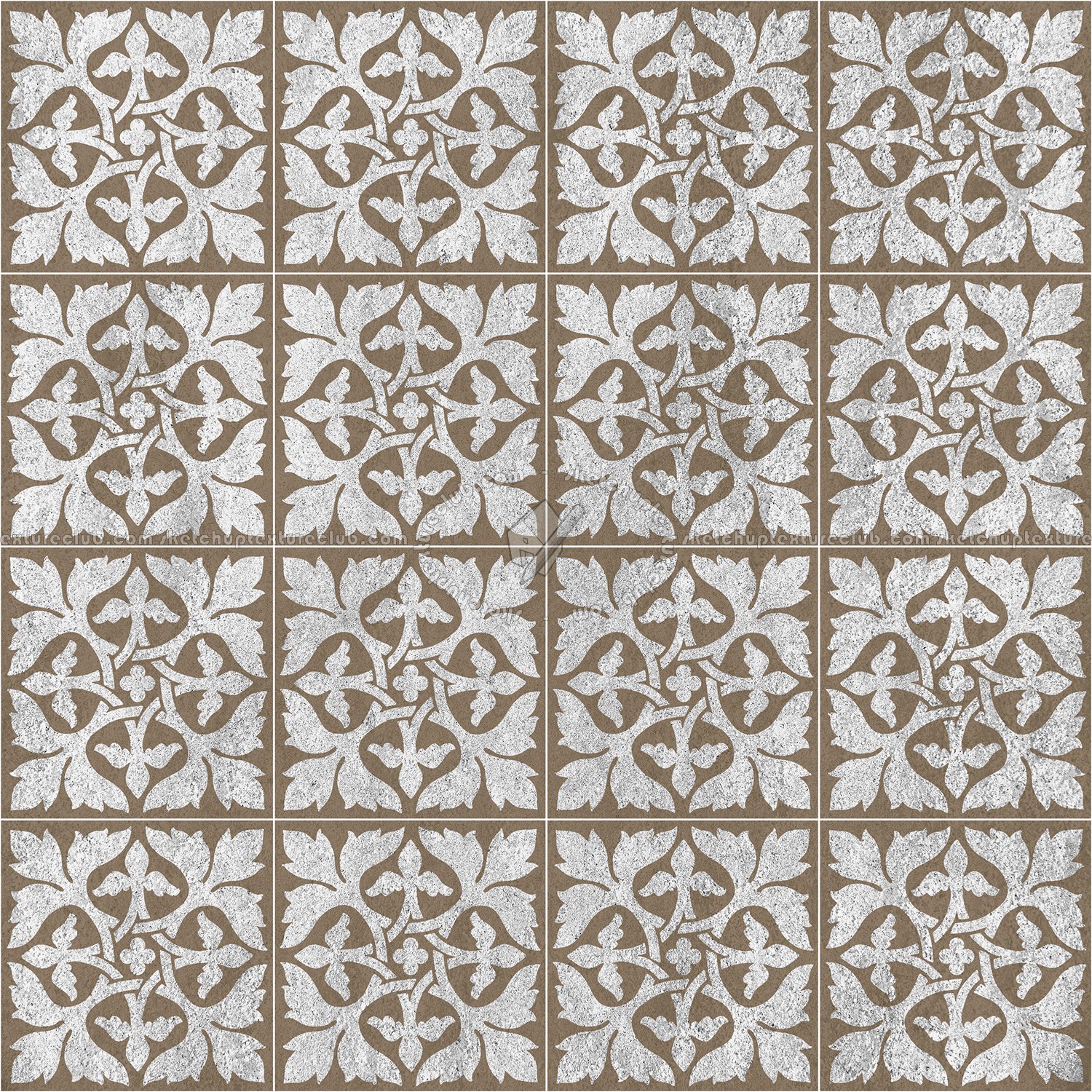 Textures   -   ARCHITECTURE   -   TILES INTERIOR   -   Cement - Encaustic   -   Victorian  - Victorian cement floor tile texture seamless 13763 (seamless)