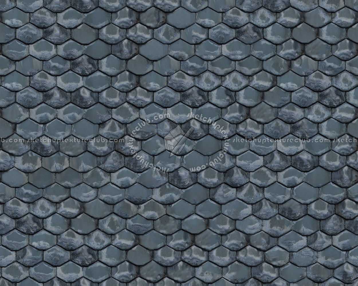 Textures - ARCHITECTURE - ROOFINGS - Slate roofs - Dirty slate roofing texture seamless 04005 (seamless)