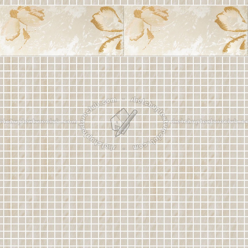 Textures - ARCHITECTURE - TILES INTERIOR - Coordinated themes - Mosaic tiles golden series texture seamless 14004 (seamless)