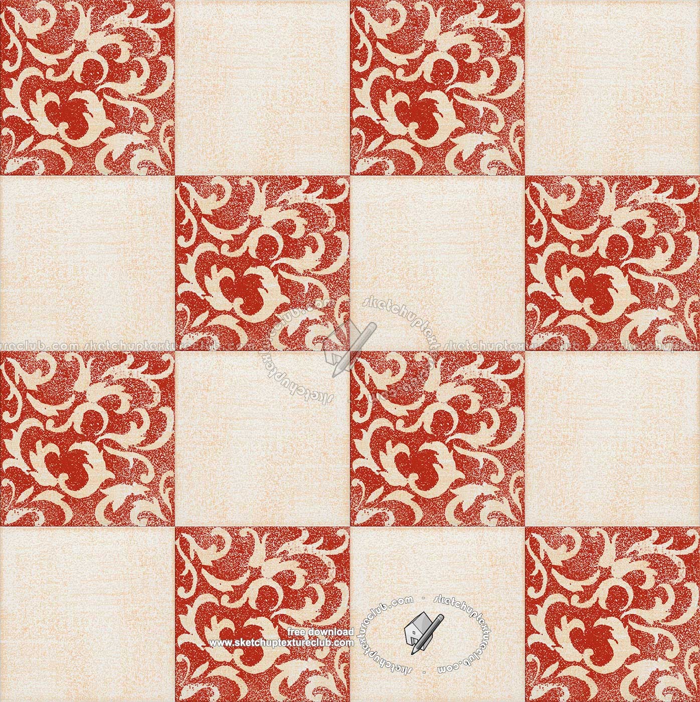 Textures   -   ARCHITECTURE   -   TILES INTERIOR   -   Ornate tiles   -   Mixed patterns  - Ornate ceramic tile texture seamless 20359 (seamless)