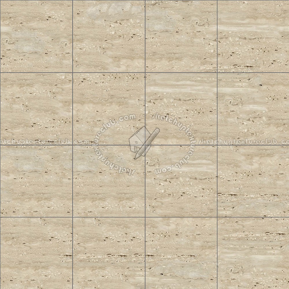 Textures   -   ARCHITECTURE   -   TILES INTERIOR   -   Marble tiles   -   Travertine  - Roman travertine floor tile texture seamless 14770 (seamless)