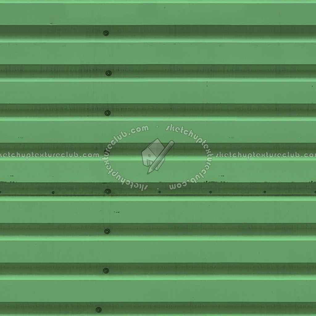 Textures   -   MATERIALS   -   METALS   -   Corrugated  - Green painted corrugated metal texture seamless 10029 (seamless)
