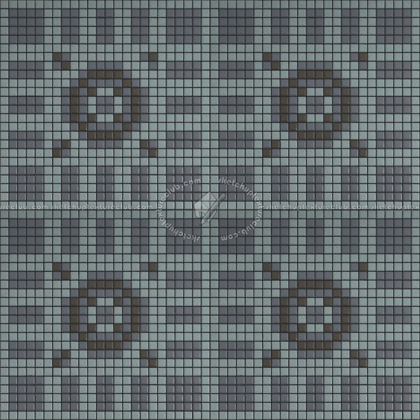 Textures - ARCHITECTURE - TILES INTERIOR - Mosaico - Classic format - Patterned - Mosaico patterned tiles texture seamless 15137 (seamless)