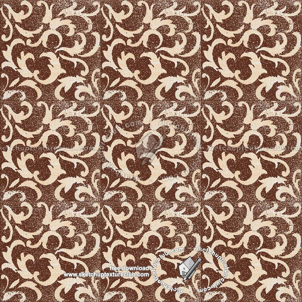 Textures - ARCHITECTURE - TILES INTERIOR - Ornate tiles - Mixed patterns - Ornate ceramic tile texture seamless 20360 (seamless)