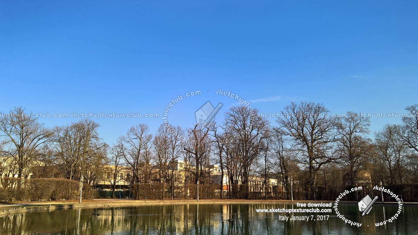 Textures   -   BACKGROUNDS &amp; LANDSCAPES   -   CITY &amp; TOWNS  - City urban area with winter trees landscape 20200