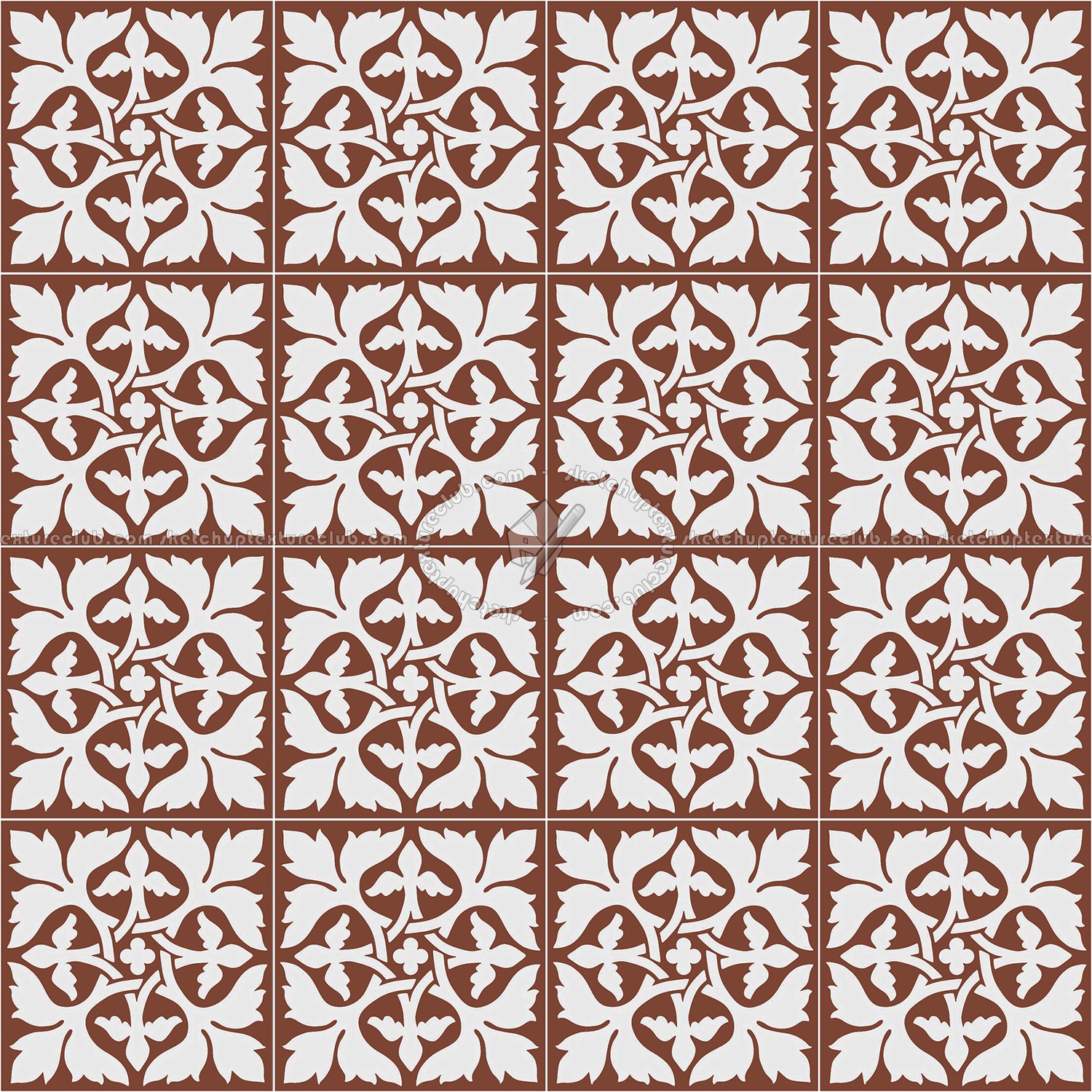 Textures   -   ARCHITECTURE   -   TILES INTERIOR   -   Cement - Encaustic   -   Victorian  - Victorian cement floor tile texture seamless 13766 (seamless)