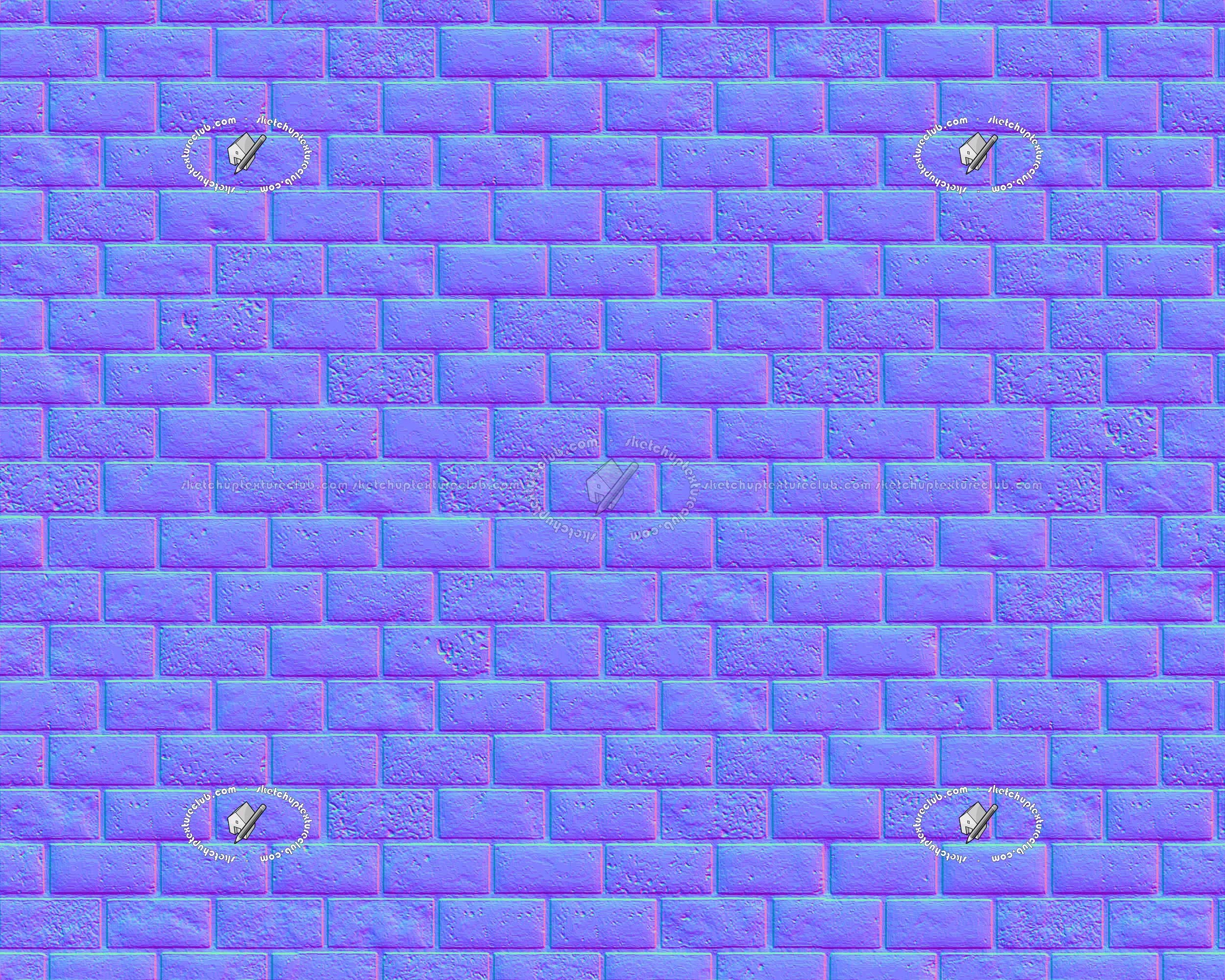 Textures   -   ARCHITECTURE   -   STONES WALLS   -   Claddings stone   -   Interior  - Brick mosaic wall cladding limestone texture seamless 20879 - Normal