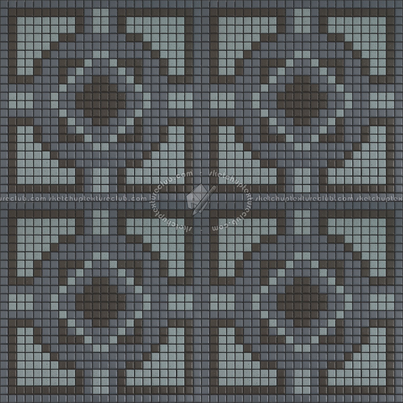 Textures - ARCHITECTURE - TILES INTERIOR - Mosaico - Classic format - Patterned - Mosaico patterned tiles texture seamless 15140 (seamless)