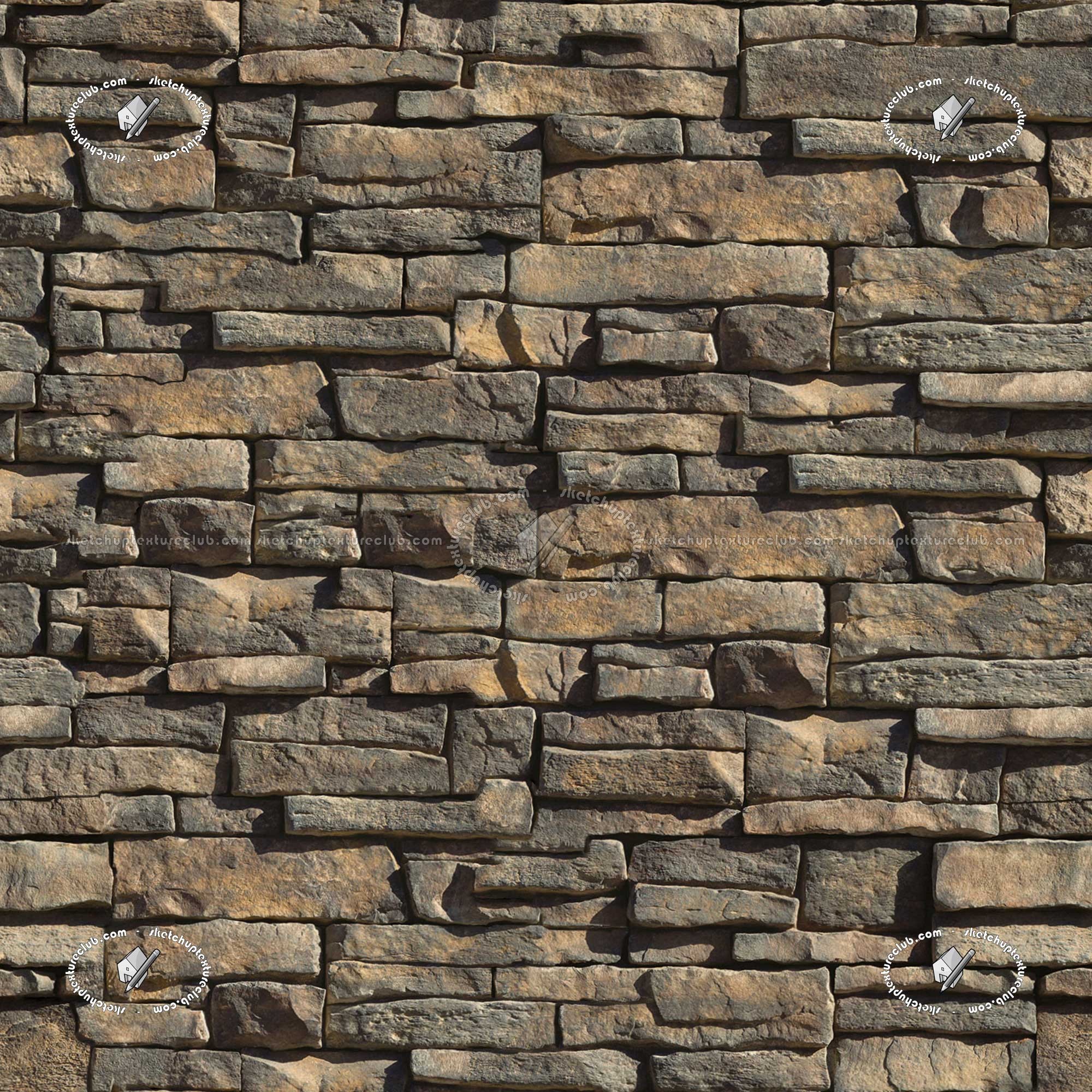 Retaining Wall Stone Blocks Texture Seamless 20885