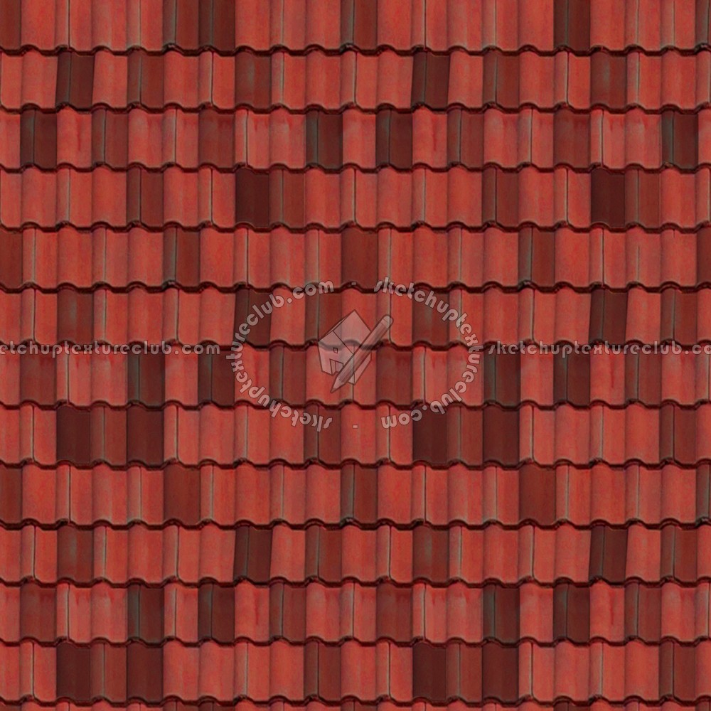 Textures - ARCHITECTURE - ROOFINGS - Clay roofs - Spanish clay roofing texture seamless 03454 (seamless)