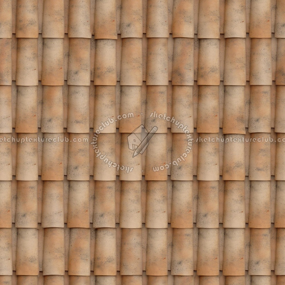 Textures   -   ARCHITECTURE   -   ROOFINGS   -   Clay roofs  - Clay roof tile King Corte D'Aragon texture seamless 03455 (seamless)