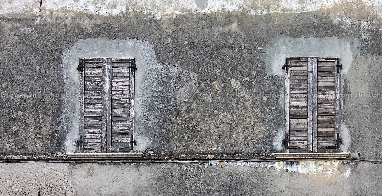 Textures   -   ARCHITECTURE   -   BUILDINGS   -   Windows   -   mixed windows  - Old damaged window texture 18428