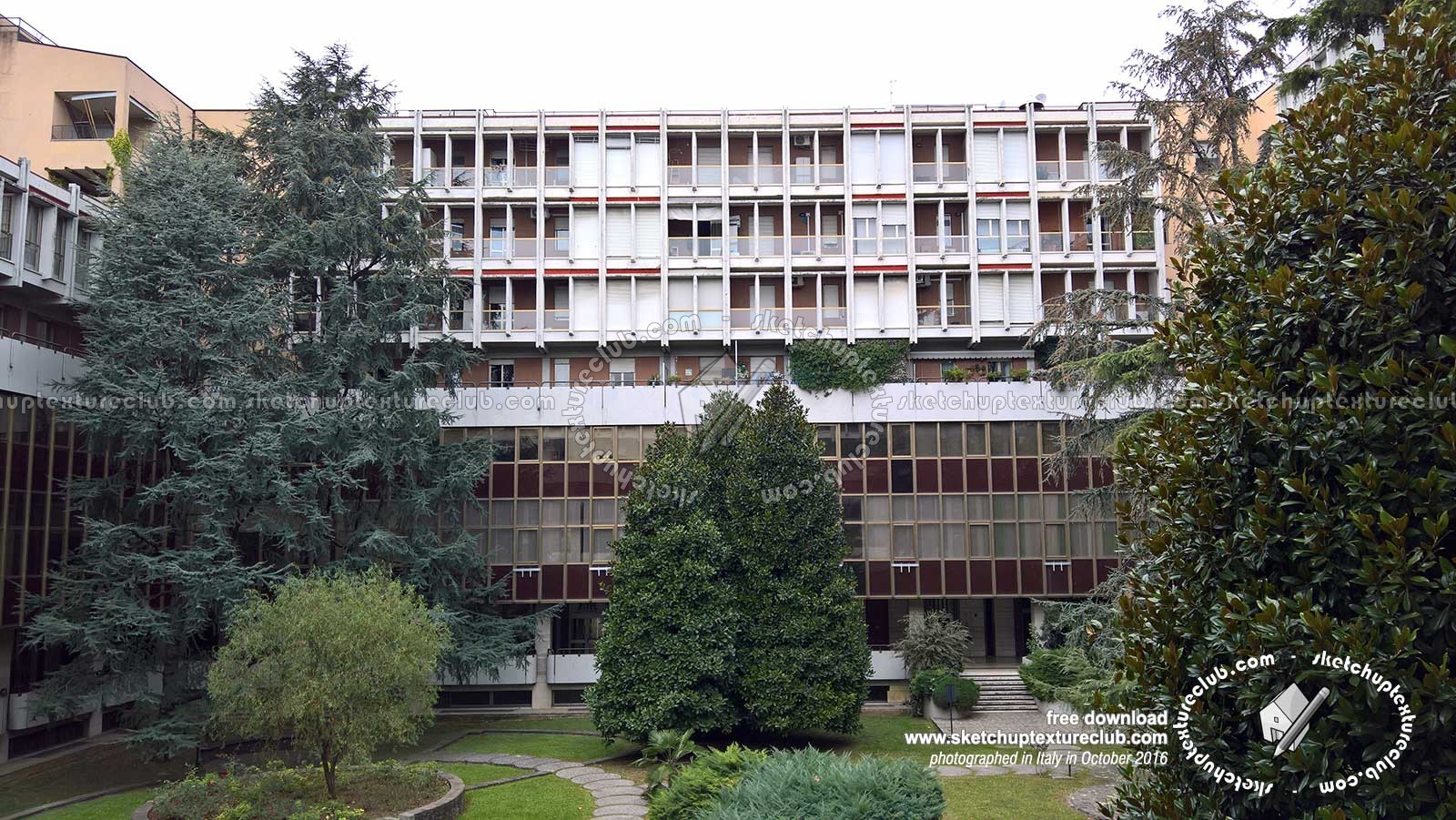 Textures - BACKGROUNDS & LANDSCAPES - CITY & TOWNS - Urban area with building background 20426