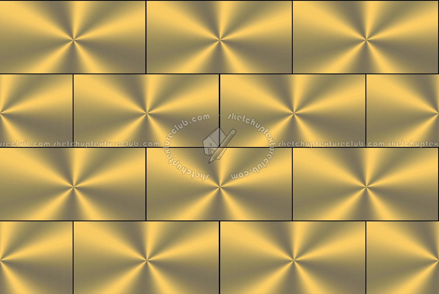Textures - MATERIALS - METALS - Facades claddings - Gold metal facade cladding texture seamless 10216 (seamless)