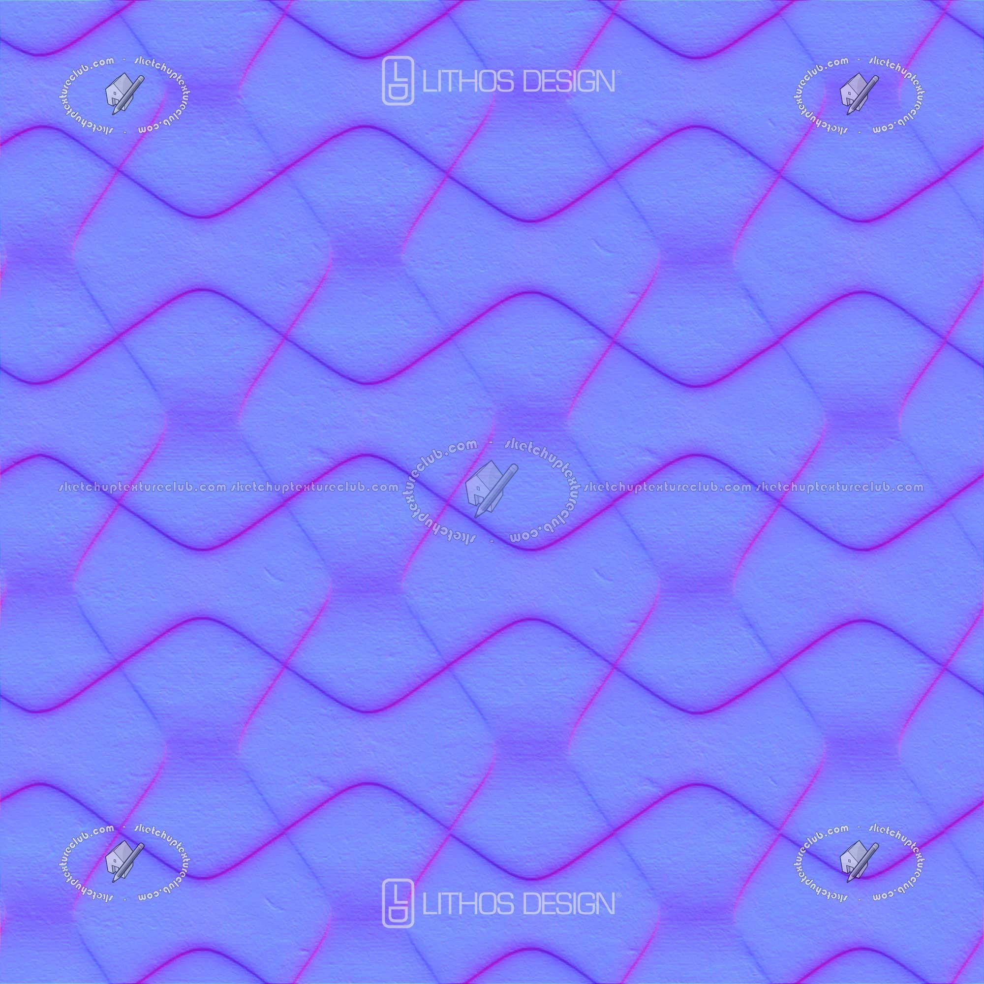 Textures - ARCHITECTURE - STONES WALLS - Claddings stone - Interior - Incised stone interior cladding texture seamless 20907 - Normal