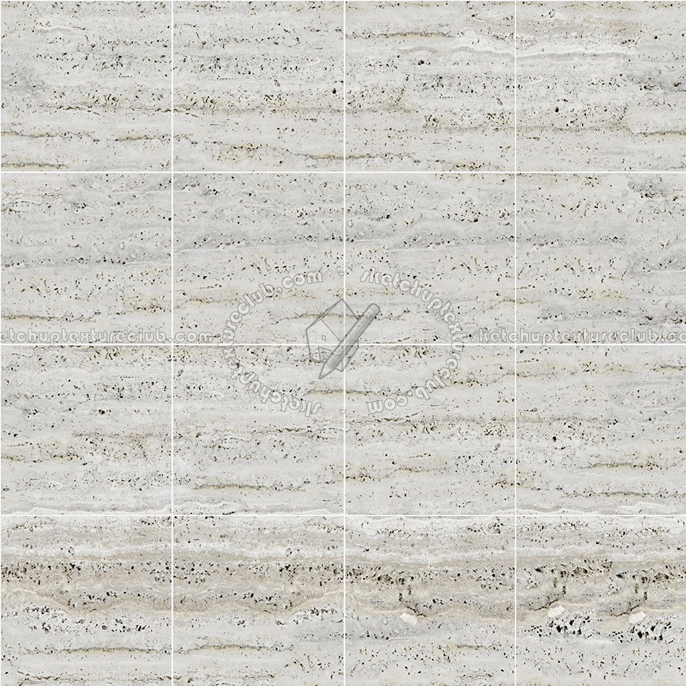 Textures   -   ARCHITECTURE   -   TILES INTERIOR   -   Marble tiles   -   Travertine  - Silver travertine floor tile texture seamless 14778 (seamless)