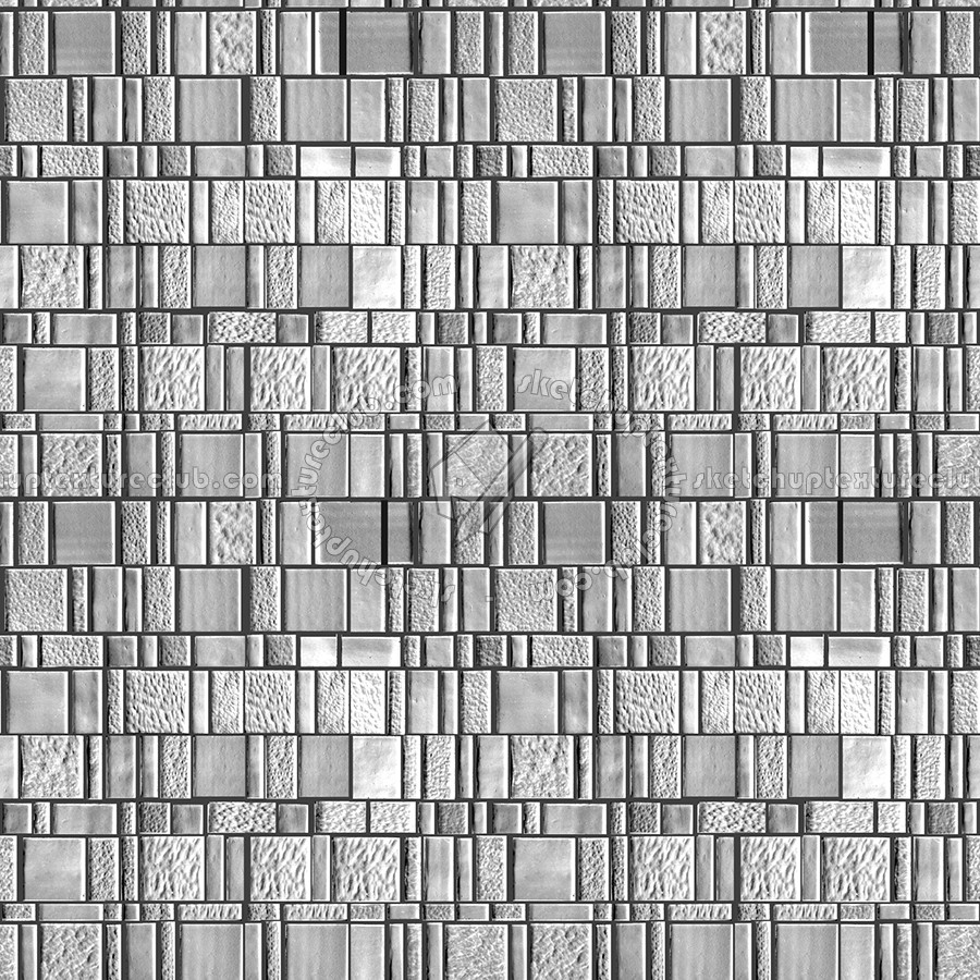 Textures   -   ARCHITECTURE   -   TILES INTERIOR   -   Mosaico   -   Mixed format  - Mosaico liberty style tiles texture seamless 15652 - Bump