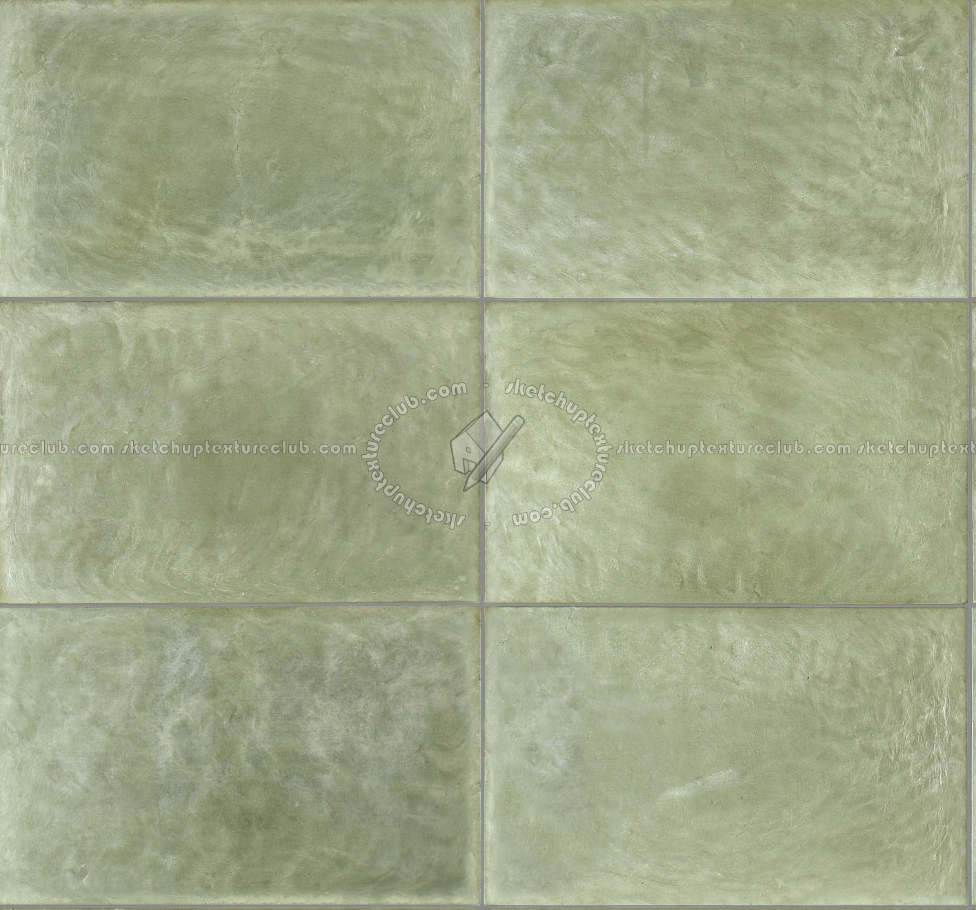 Rustic green terracotta tile texture seamless 16140