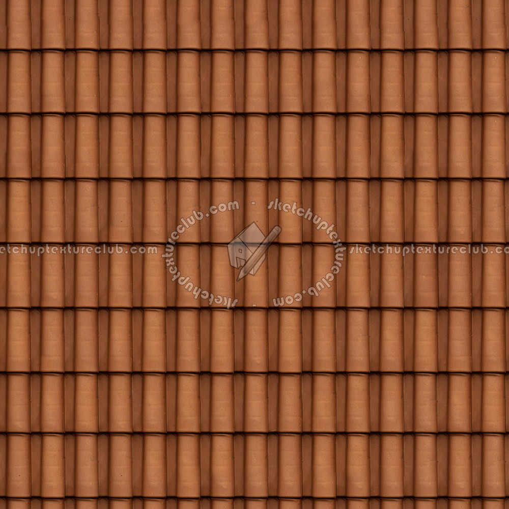Textures - ARCHITECTURE - ROOFINGS - Clay roofs - Portuguese clay roof tile texture seamless 03459 (seamless)