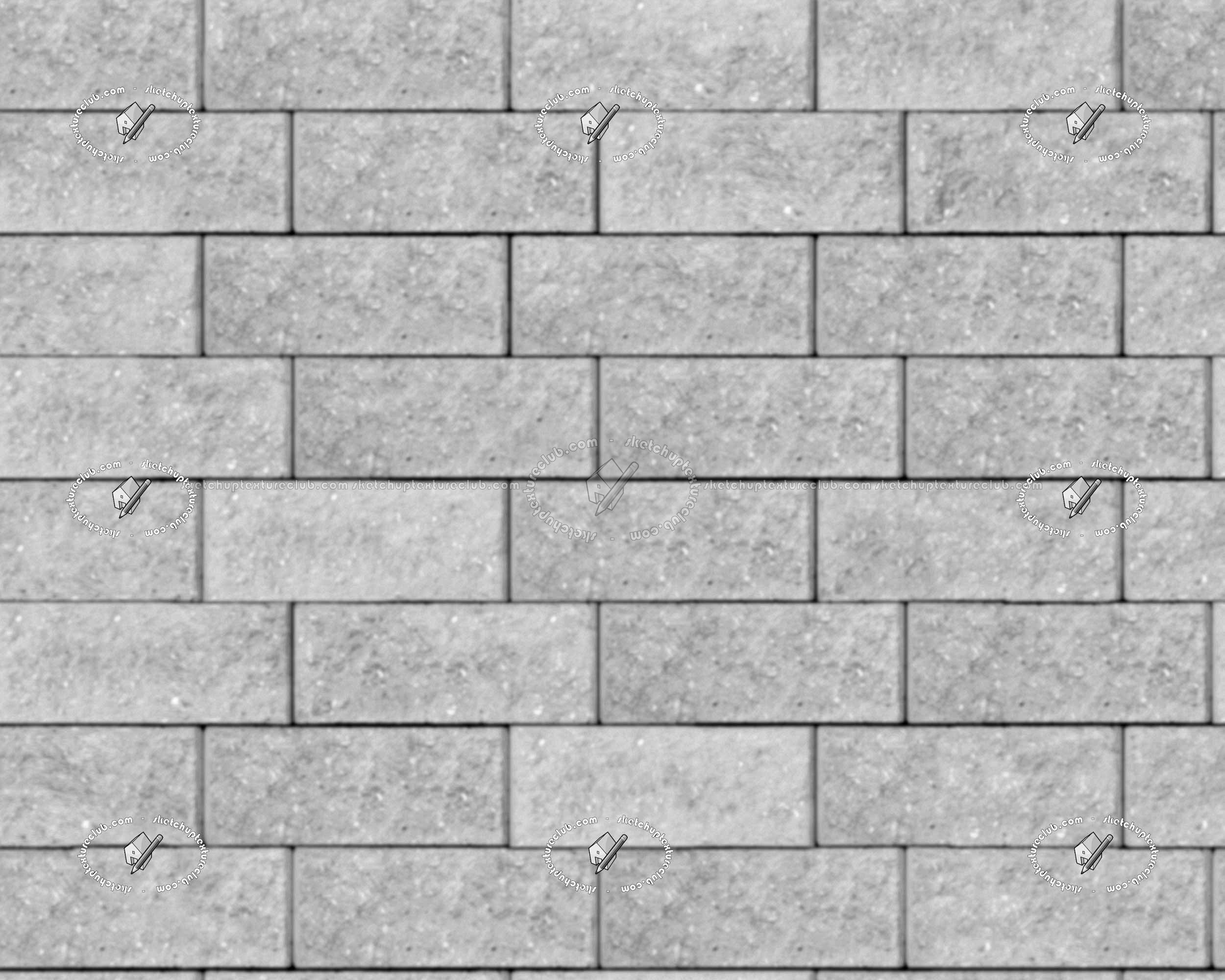 Textures   -   ARCHITECTURE   -   STONES WALLS   -   Stone blocks  - Retaining wall stone blocks texture seamless 21073 - Displacement