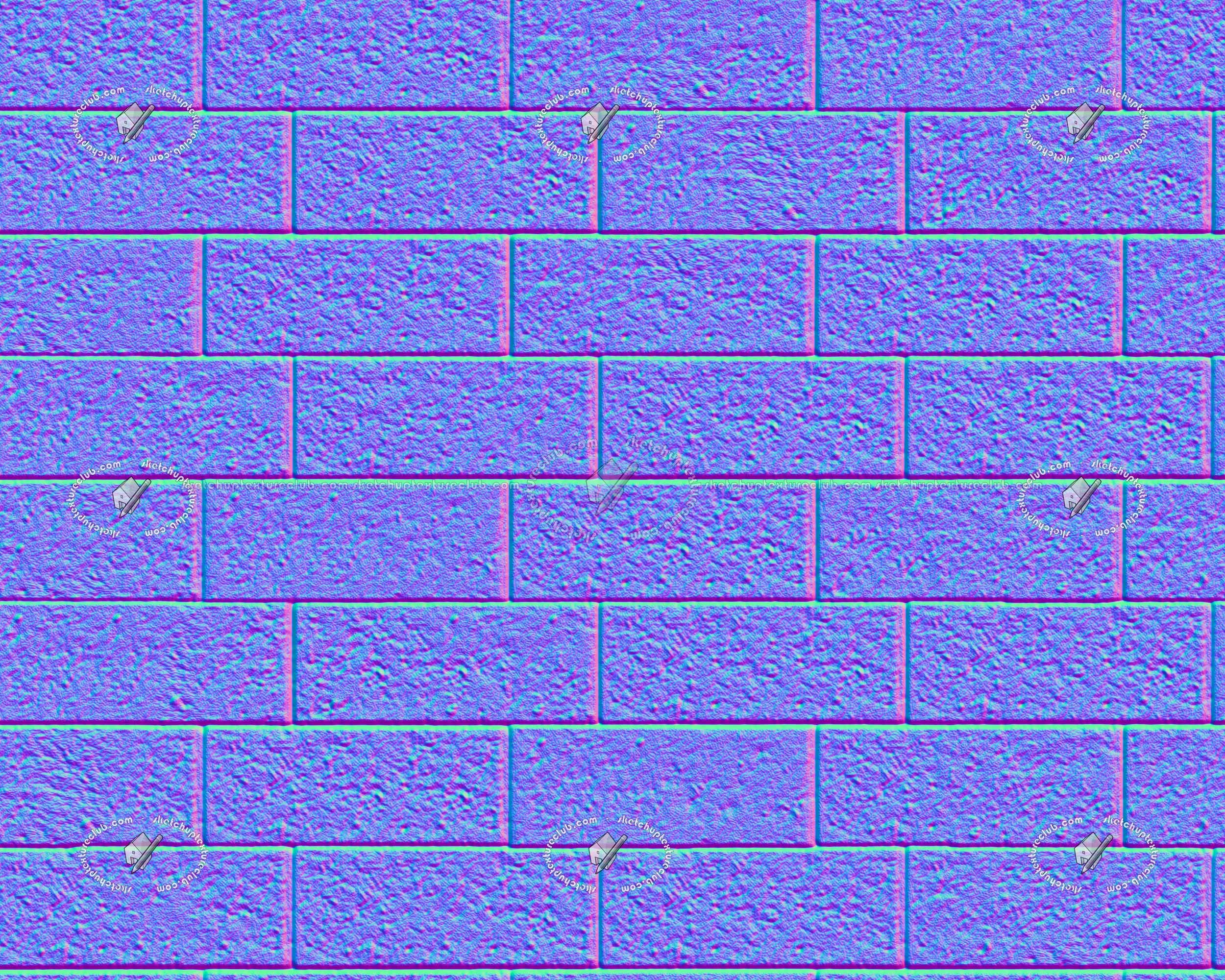 Textures   -   ARCHITECTURE   -   STONES WALLS   -   Stone blocks  - Retaining wall stone blocks texture seamless 21073 - Normal