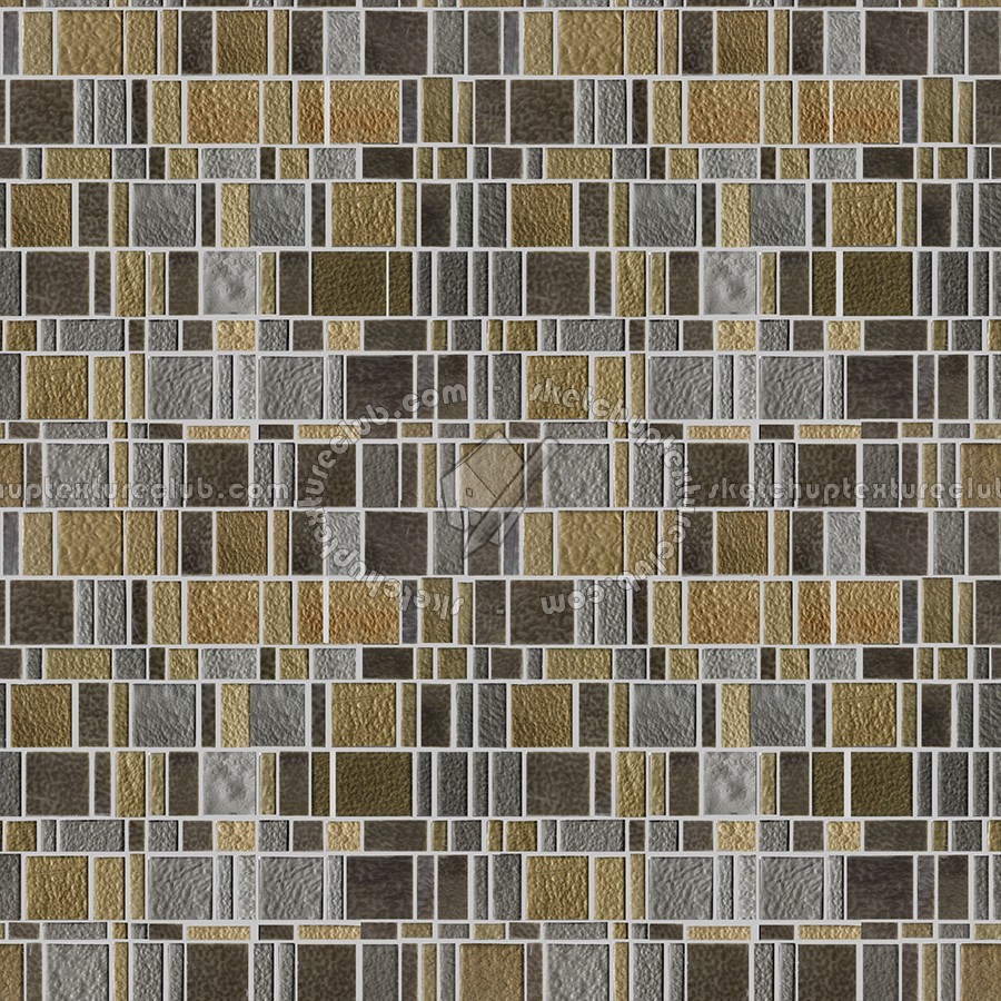 Textures - ARCHITECTURE - TILES INTERIOR - Mosaico - Mixed format - Mosaico liberty style tiles texture seamless 15654 (seamless)