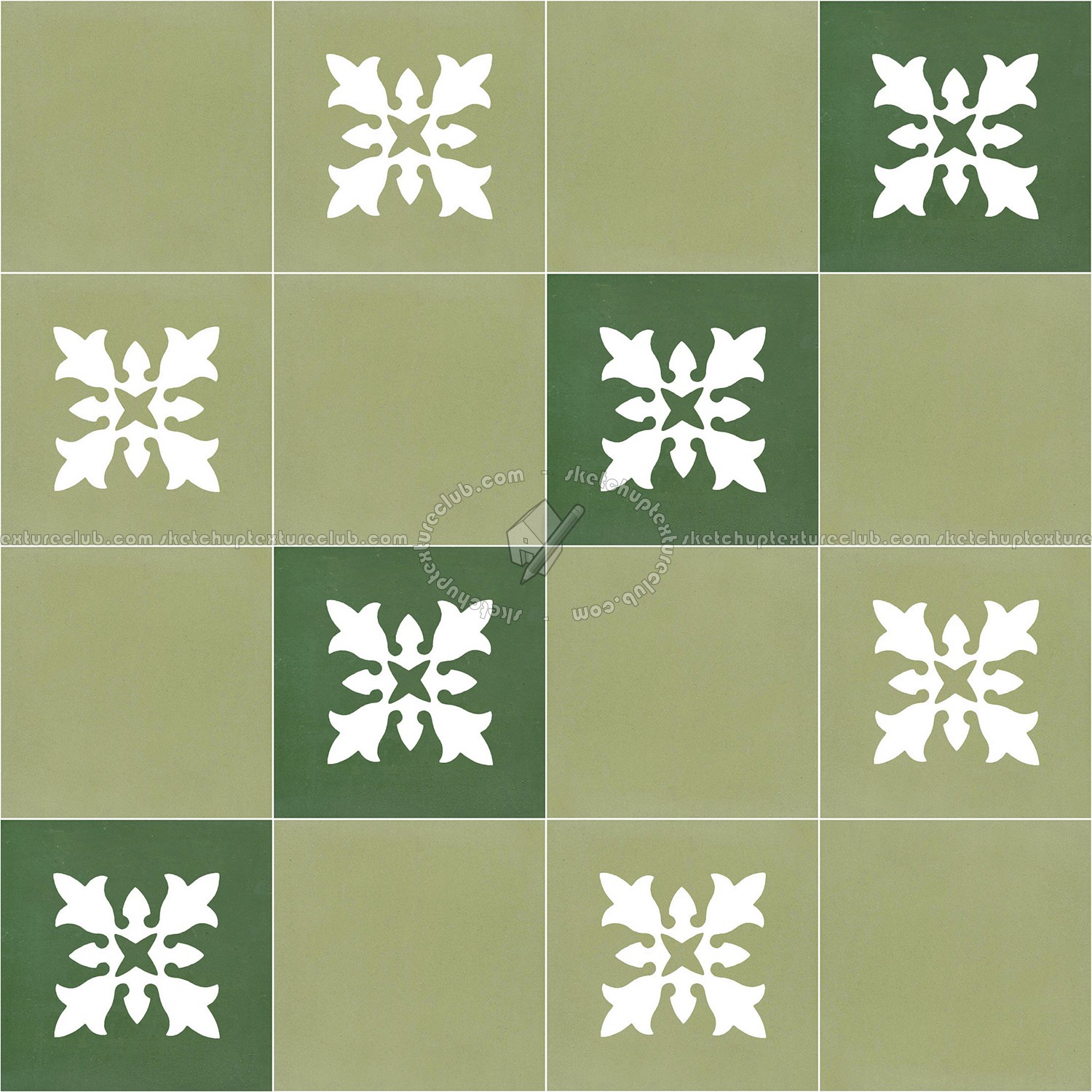 Textures   -   ARCHITECTURE   -   TILES INTERIOR   -   Cement - Encaustic   -   Encaustic  - Traditional encaustic cement ornate tile texture seamless 13555 (seamless)