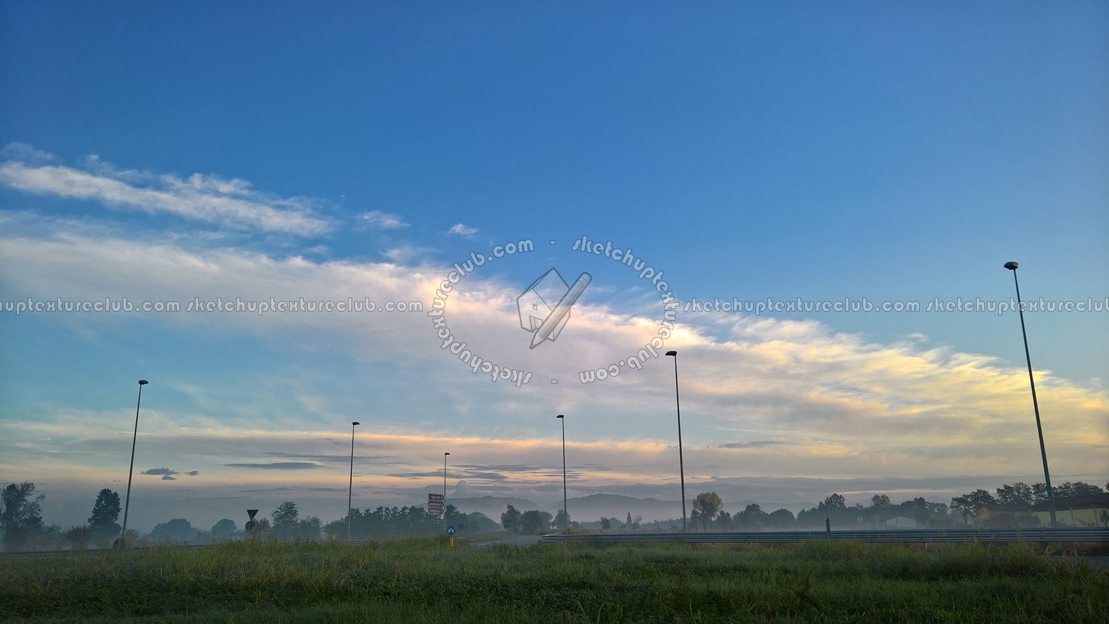 Textures - BACKGROUNDS & LANDSCAPES - NATURE - Countrysides & Hills - Foggy morning in the countryside landscape 18407