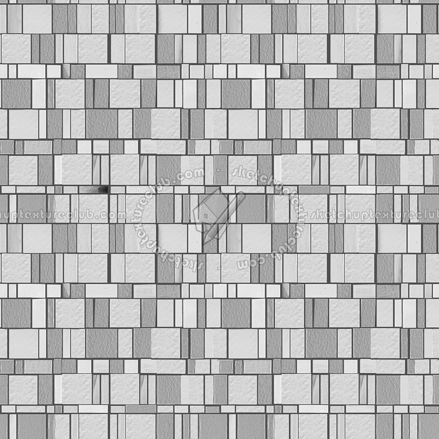 Textures   -   ARCHITECTURE   -   TILES INTERIOR   -   Mosaico   -   Mixed format  - Mosaico liberty style tiles texture seamless 15656 - Bump