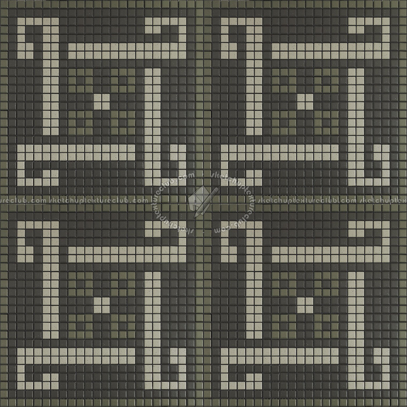 Textures - ARCHITECTURE - TILES INTERIOR - Mosaico - Classic format - Patterned - Mosaico patterned tiles texture seamless 15148 (seamless)