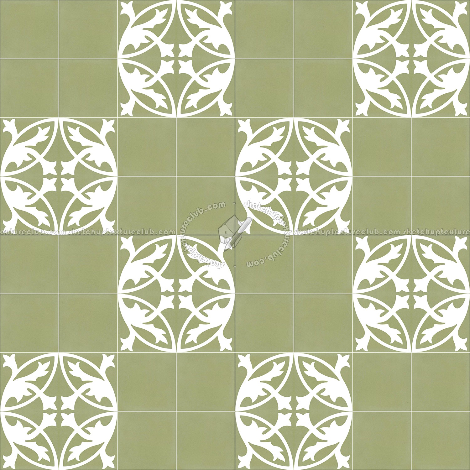 Textures   -   ARCHITECTURE   -   TILES INTERIOR   -   Cement - Encaustic   -   Encaustic  - Traditional encaustic cement ornate tile texture seamless 13557 (seamless)