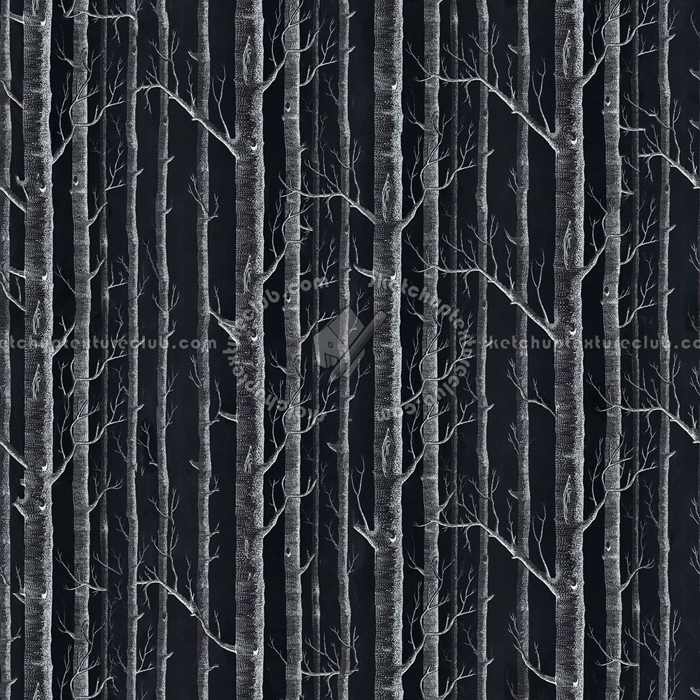 Textures - MATERIALS - WALLPAPER - various patterns - Trees background wallpaper texture seamless 12240 (seamless)