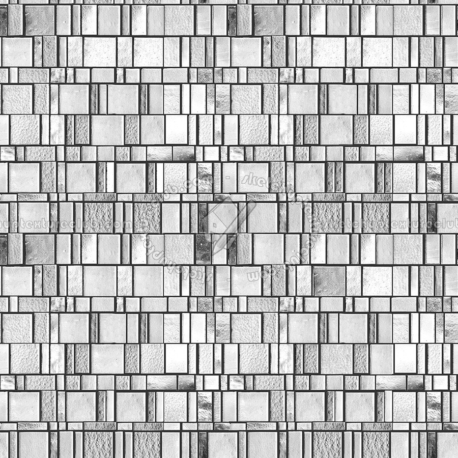 Textures - ARCHITECTURE - TILES INTERIOR - Mosaico - Mixed format - Mosaico liberty style tiles texture seamless 15657 - Bump