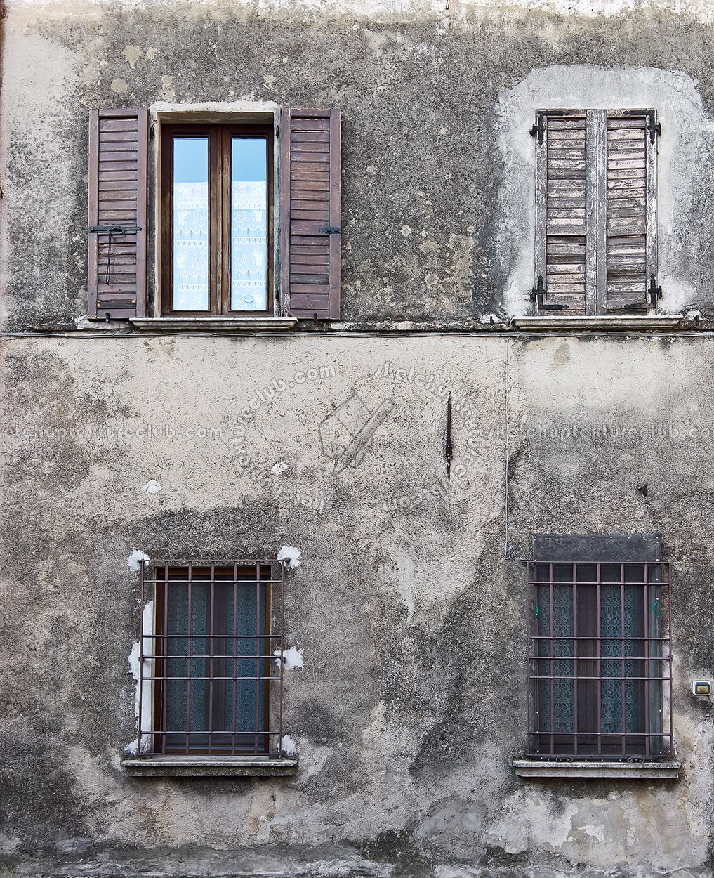 Textures   -   ARCHITECTURE   -   BUILDINGS   -   Windows   -   mixed windows  - Old damaged window texture 18436