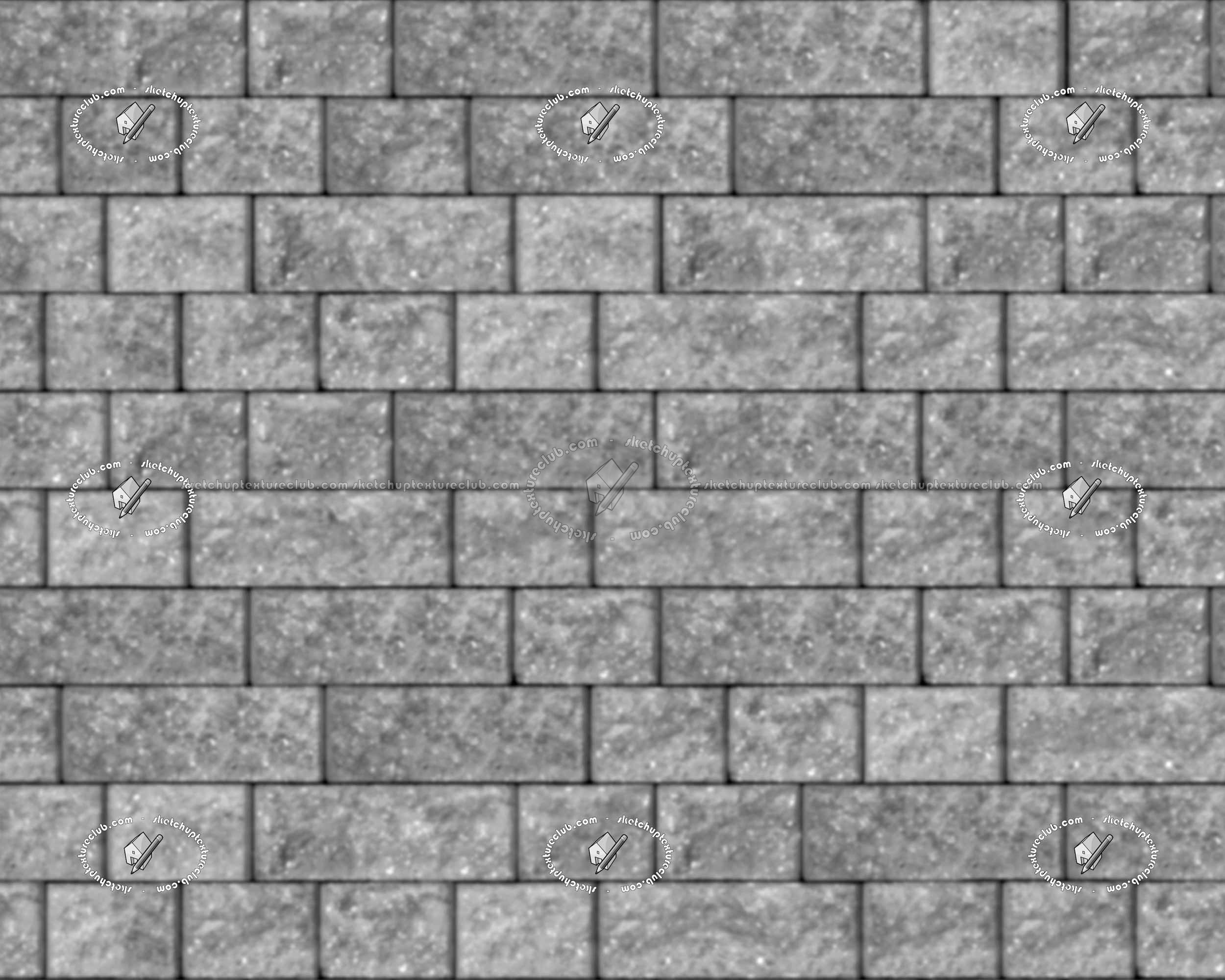 Textures   -   ARCHITECTURE   -   STONES WALLS   -   Stone blocks  - Retaining wall stone blocks texture seamless 21211 - Displacement