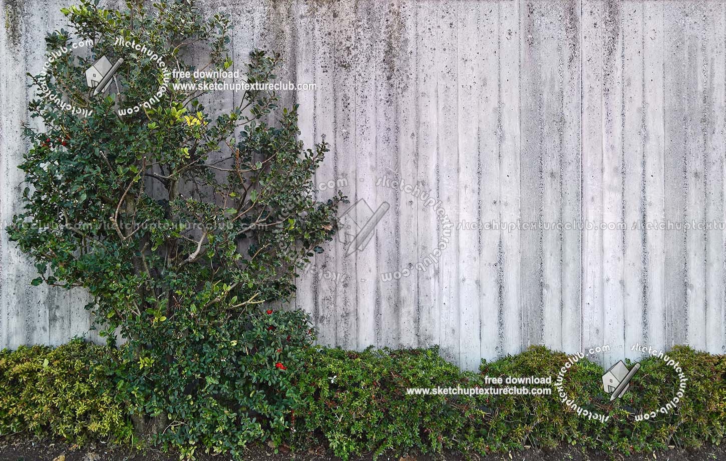 Textures   -   ARCHITECTURE   -   CONCRETE   -   Plates   -   Dirty  - Dirt concrete plates wall with creeper texture horizontal seamless 19673 (seamless)