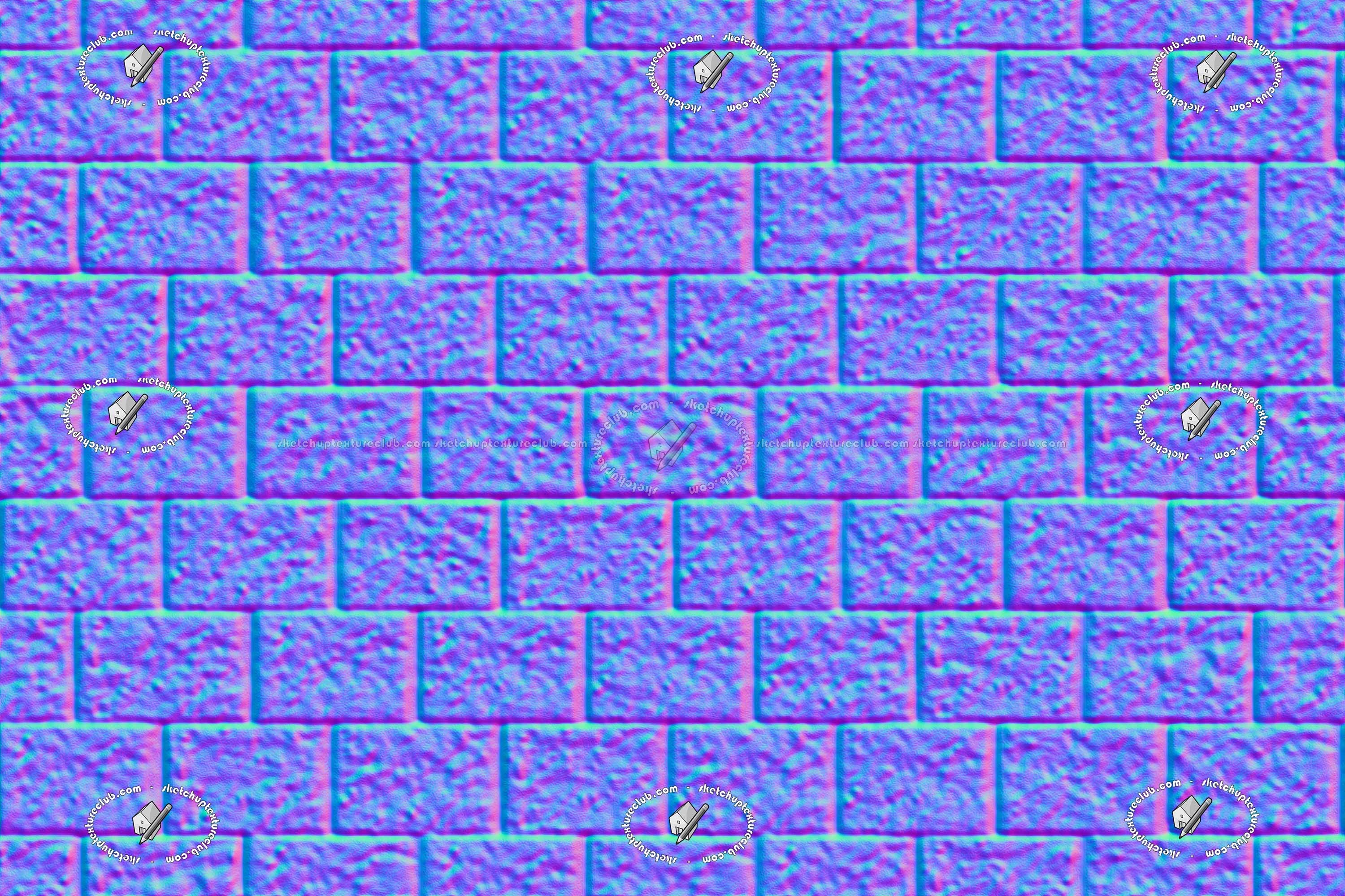 Textures   -   ARCHITECTURE   -   STONES WALLS   -   Stone blocks  - Retaining wall stone blocks texture seamless 21212 - Normal