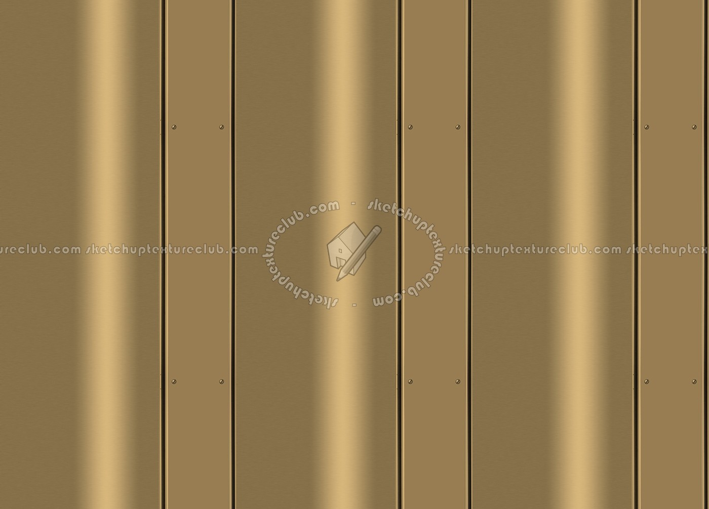 Textures - MATERIALS - METALS - Facades claddings - Gold metal facade cladding texture seamless 10224 (seamless)