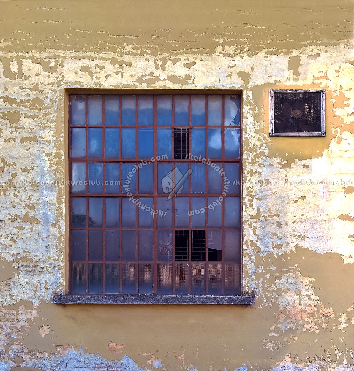 Textures   -   ARCHITECTURE   -   BUILDINGS   -   Windows   -   mixed windows  - Old damaged windows glass blocks broken texture 18438