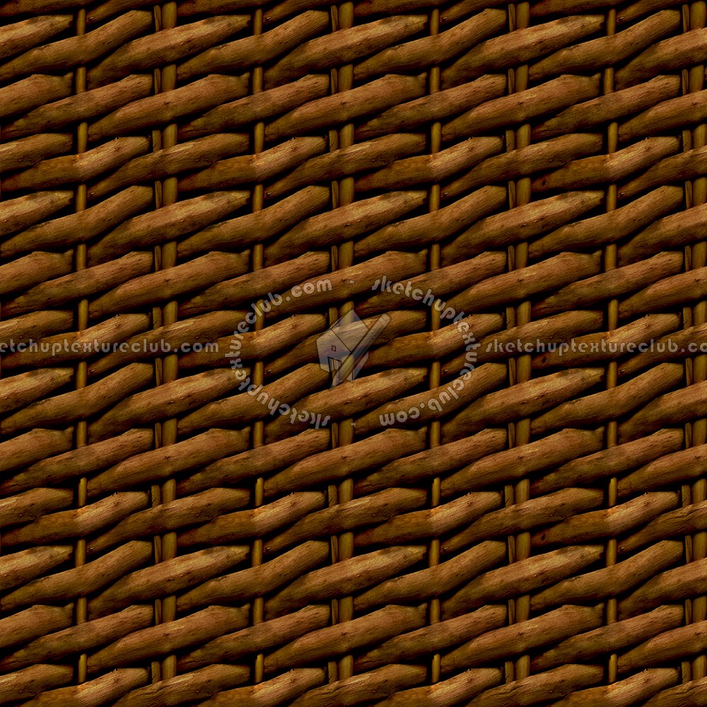 Textures - NATURE ELEMENTS - RATTAN & WICKER - Wicker woven basket texture seamless 12596 (seamless)