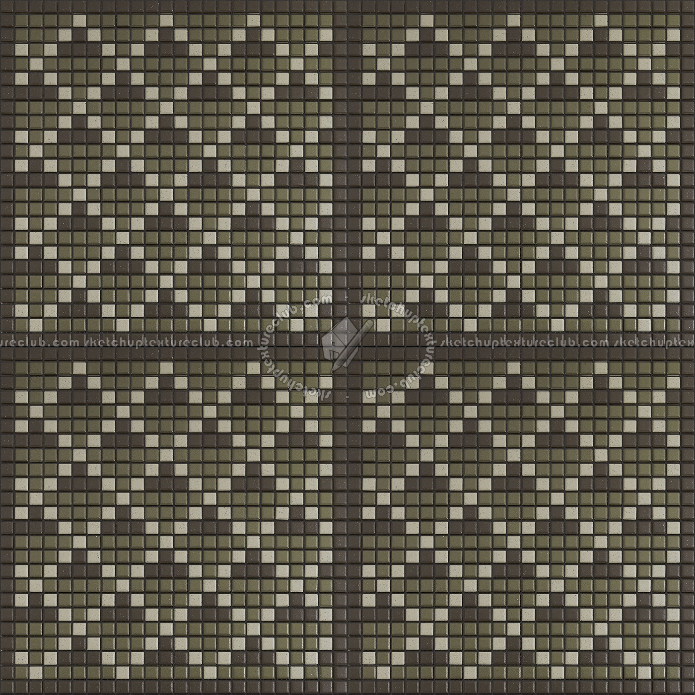 Textures - ARCHITECTURE - TILES INTERIOR - Mosaico - Classic format - Patterned - Mosaico patterned tiles texture seamless 15152 (seamless)