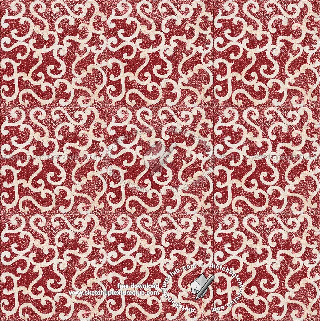 Textures   -   ARCHITECTURE   -   TILES INTERIOR   -   Ornate tiles   -   Mixed patterns  - Ornate ceramic tile texture seamless 20375 (seamless)